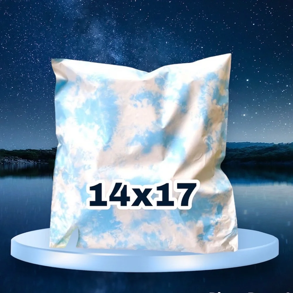 Cloud Tie Dye Poly Mailers 14x17 Pack of 25 - Picture 1 of 5